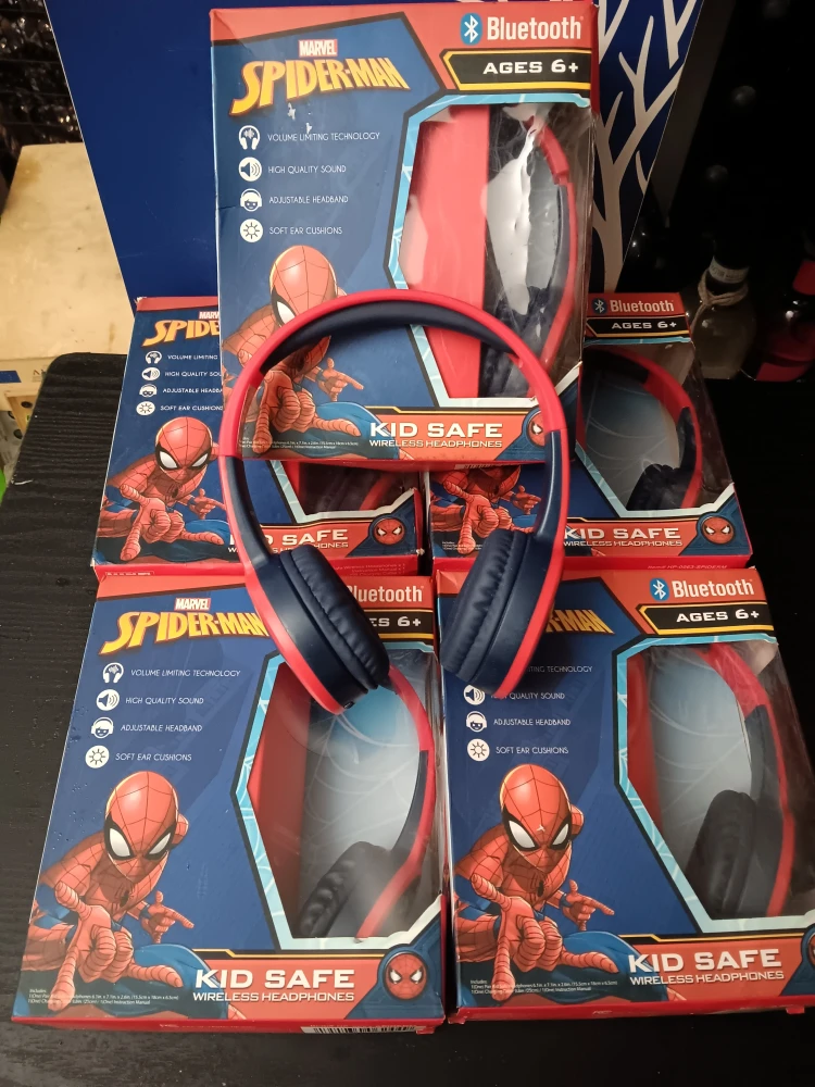 MARVEL SPIDERMAN WIRELESS KIDS HEADPHONES (EACH)