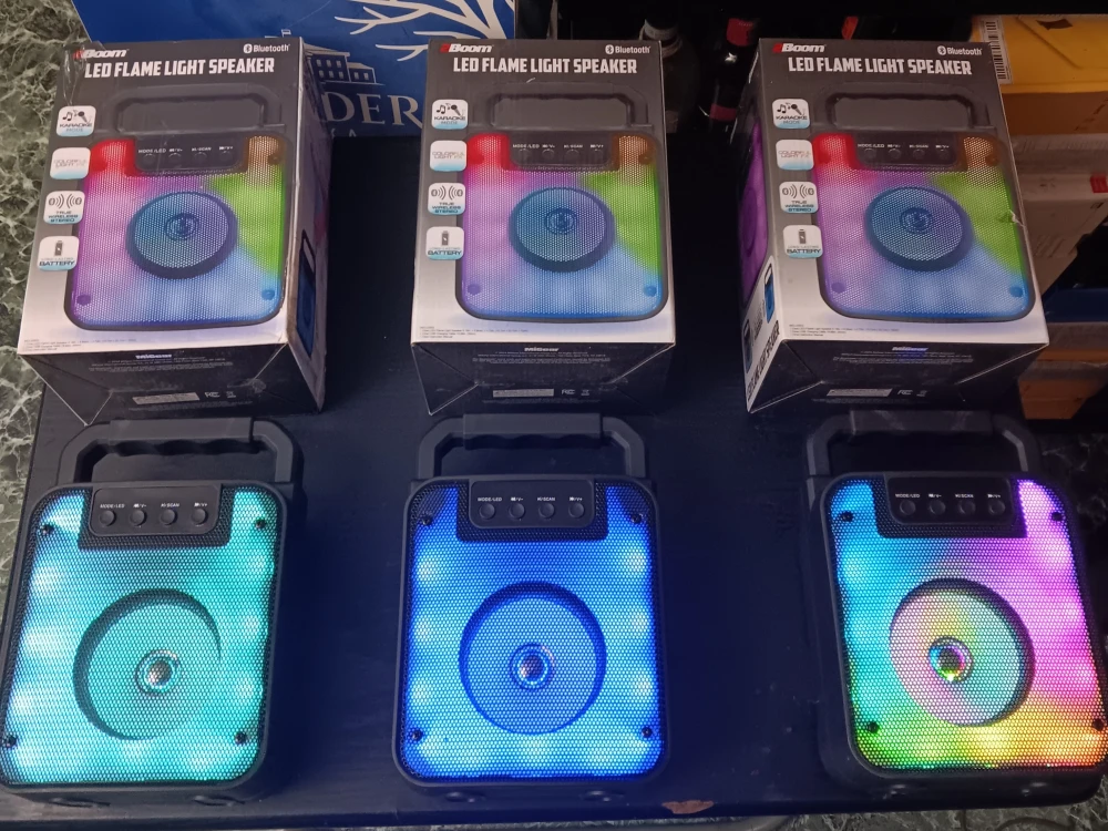 2BOOM WIRELESS BLUETOOTH LED SPEAKERS (EACH)