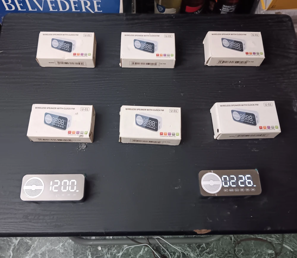 U-01 WIRELESS SPEAKER CLOCK (EACH)