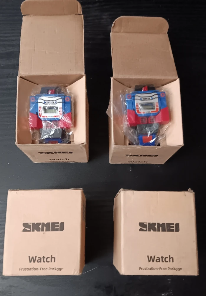 SKMEI DIGITAL TRANSFORMING ROBOT TOY WATCHES (EACH)