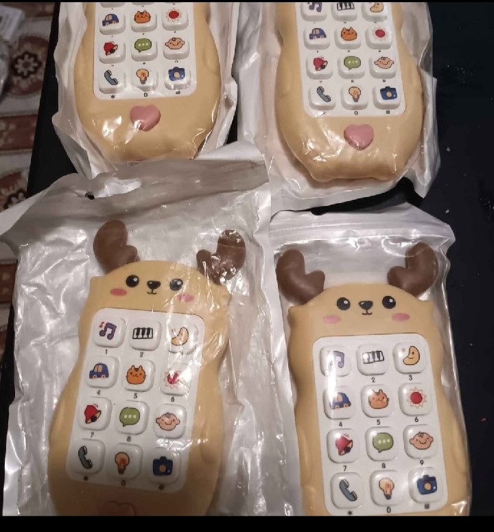 MOOSE TOY BUTTON TOY PHONE FOR TODDLERS (EACH)