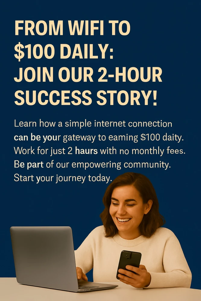 From Wi-Fi to $100 Daily: Join Our 2-Hour Success Story!
