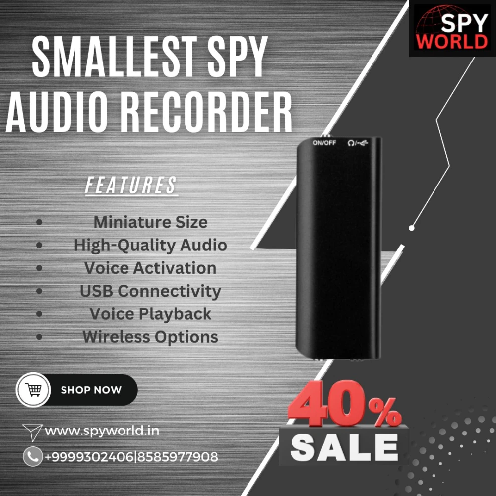 Hidden Voice Recorder in Delhi By SpyWorld