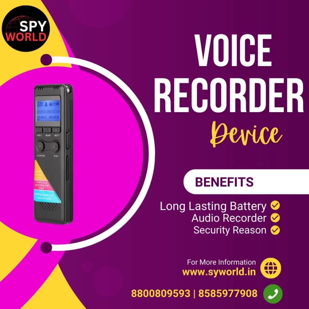 Wireless Voice Recorder in Lucknow By Spyworld