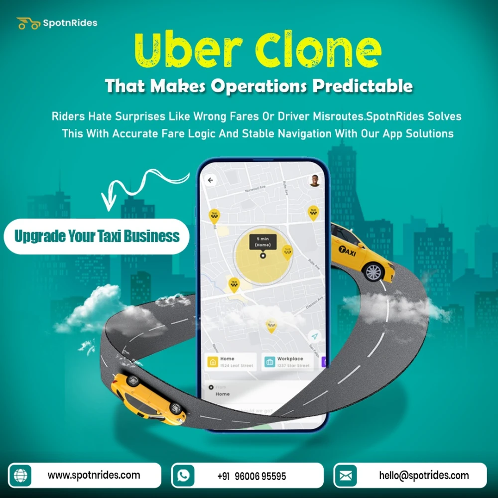 Ready-Made Uber Clone App | SpotnRides White Label Taxi Software