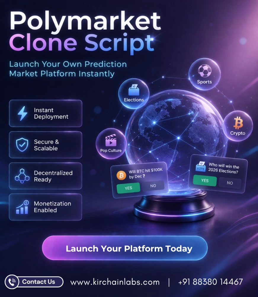 Polymarket Clone Script Solution to Start a Decentralized Prediction Platform