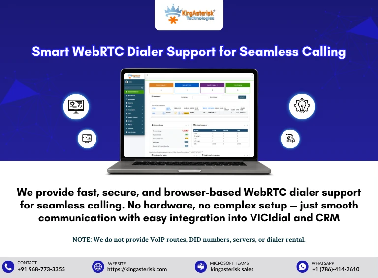 Smart WebRTC Dialer Support for Seamless Calling