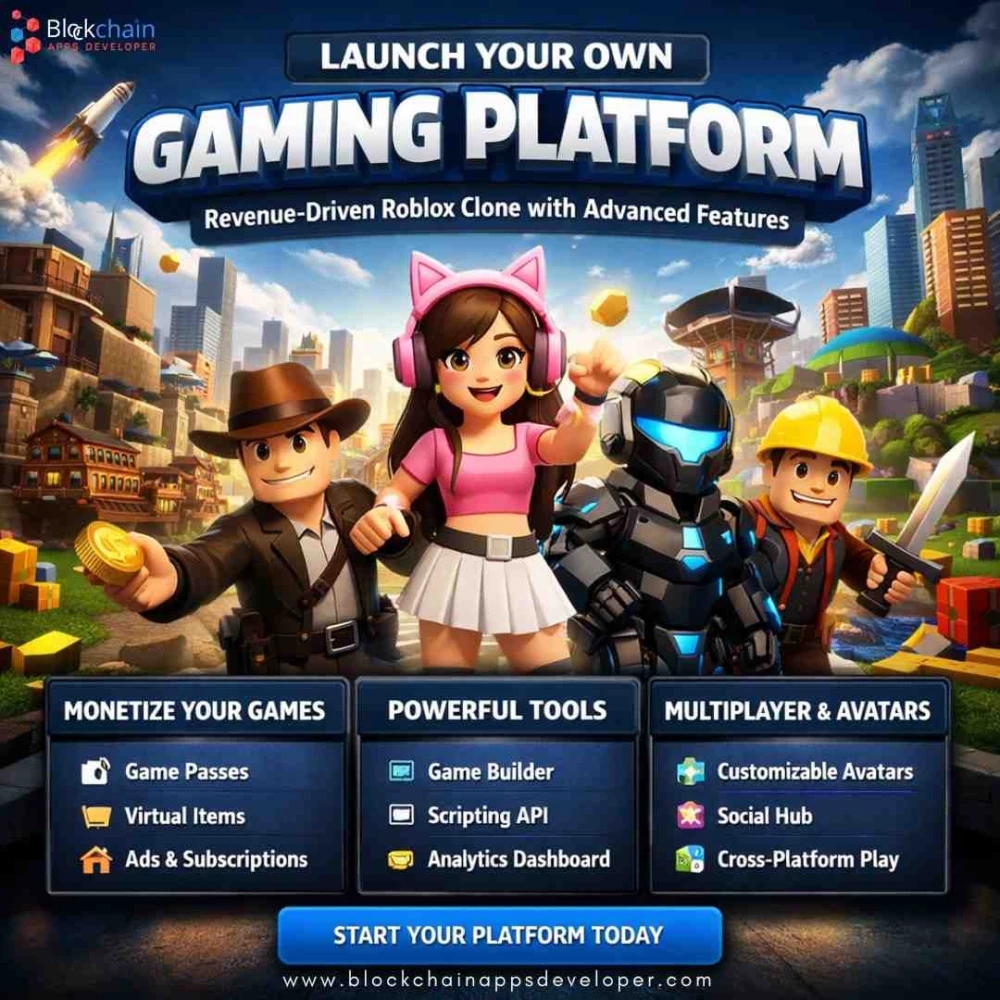 Launch a Revenue-Driven Roblox Clone Platform with Advanced Features