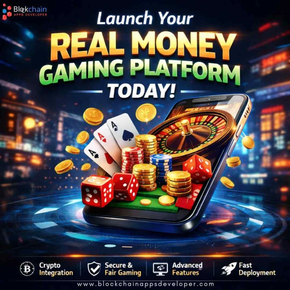 Launch Your Real Money Gaming Platform Today with BlockchainAppsDeveloper