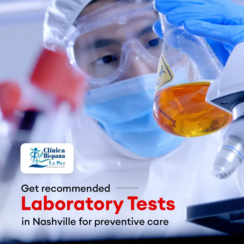 Get recommended laboratory tests in Nashville for preventive care