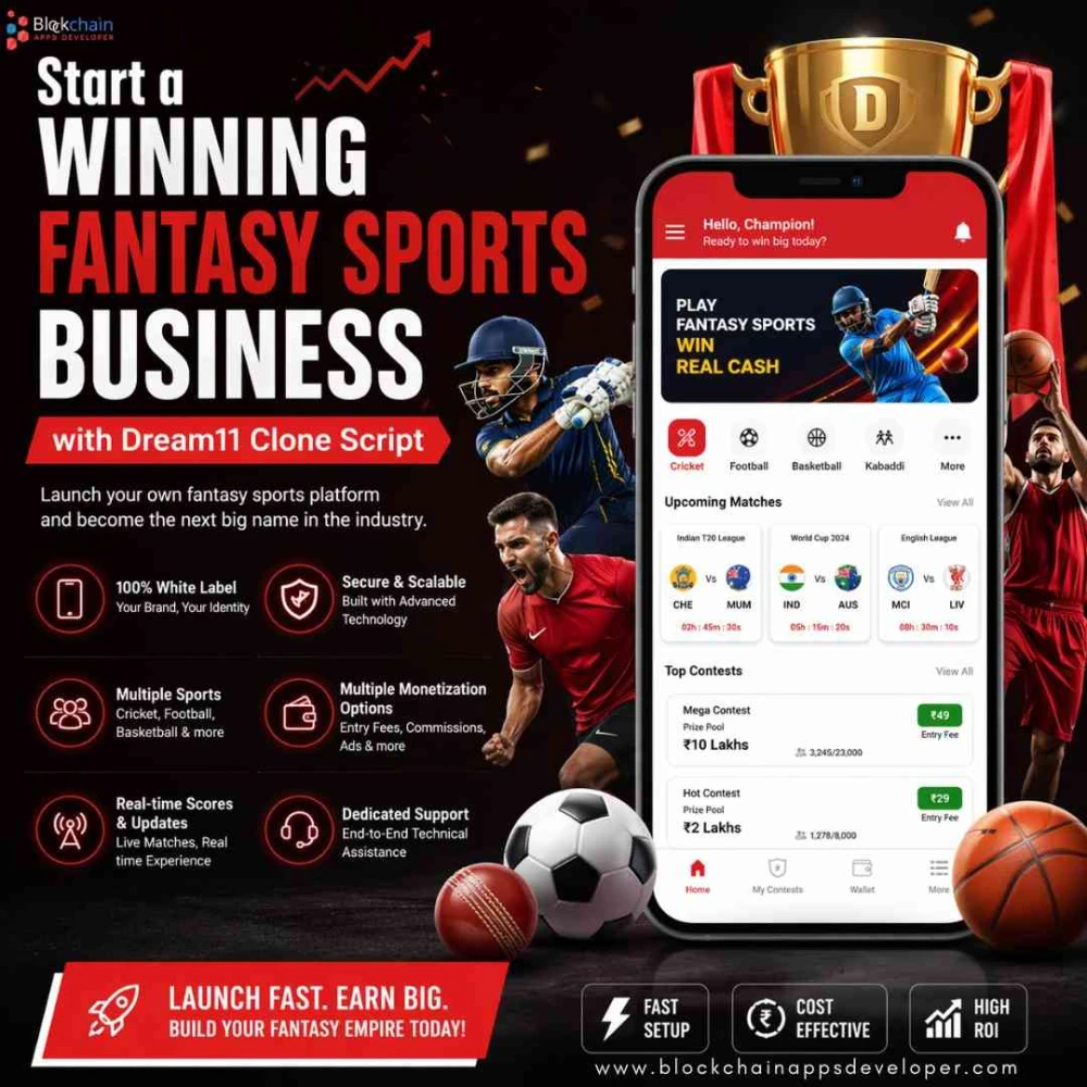 Start a Winning Fantasy Sports Business with Dream11 Clone Script