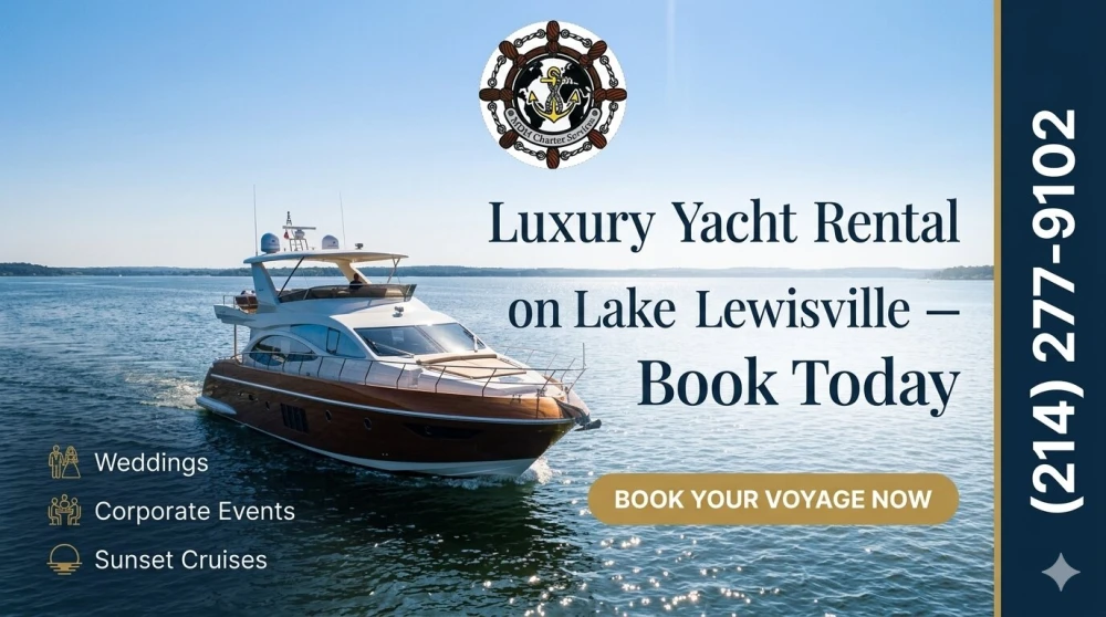 Luxury Yacht Rental on Lake Lewisville – Book Today