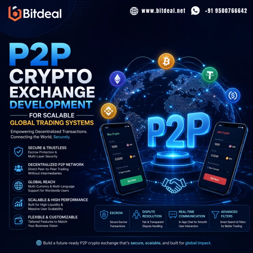 P2P Crypto Exchange Development for Scalable Global Trading Systems
