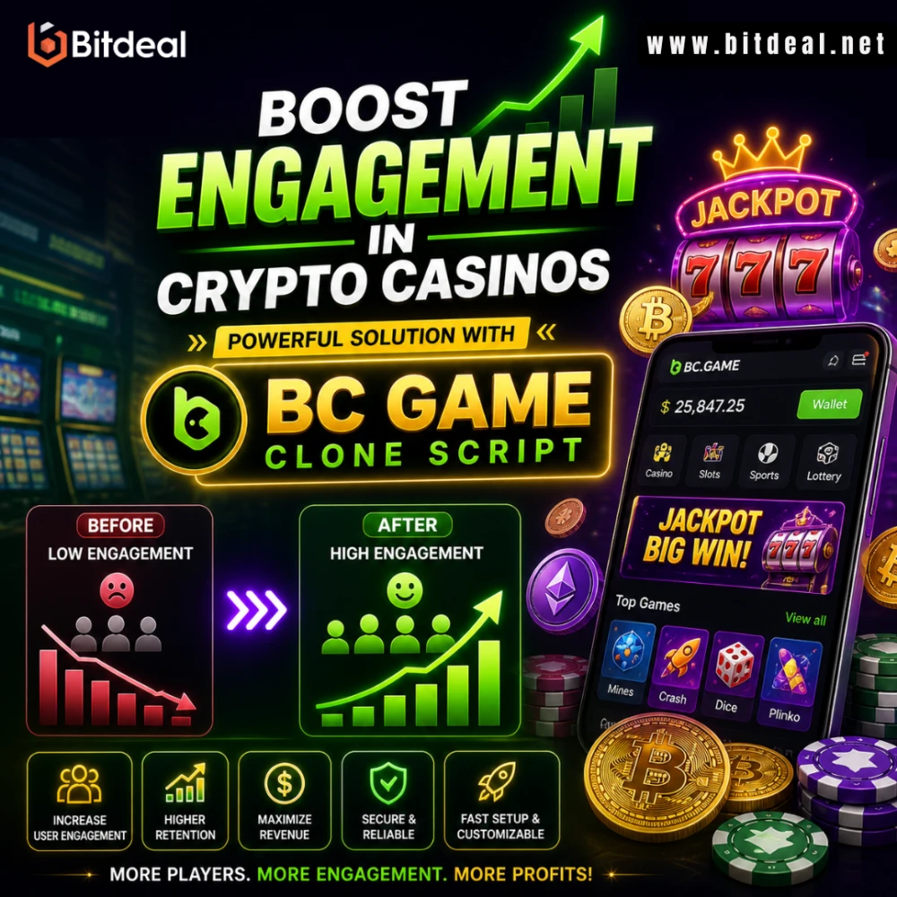 Fix Low Engagement in Crypto Casinos with BC Game Clone Script